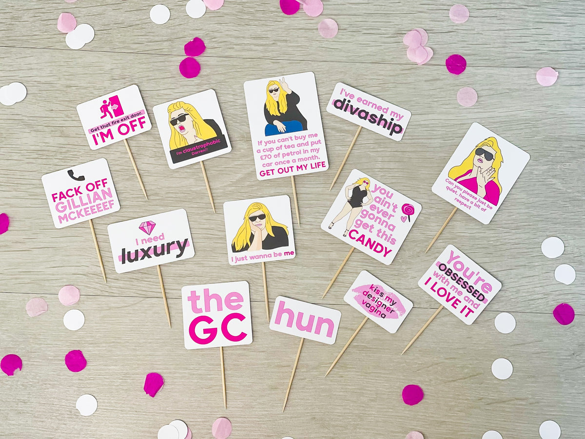 Gemma Collins Party Cake Toppers - 12 Pack – Pepped Parties