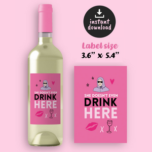 Printable Mean Girls Wine Labels - Instant Download
