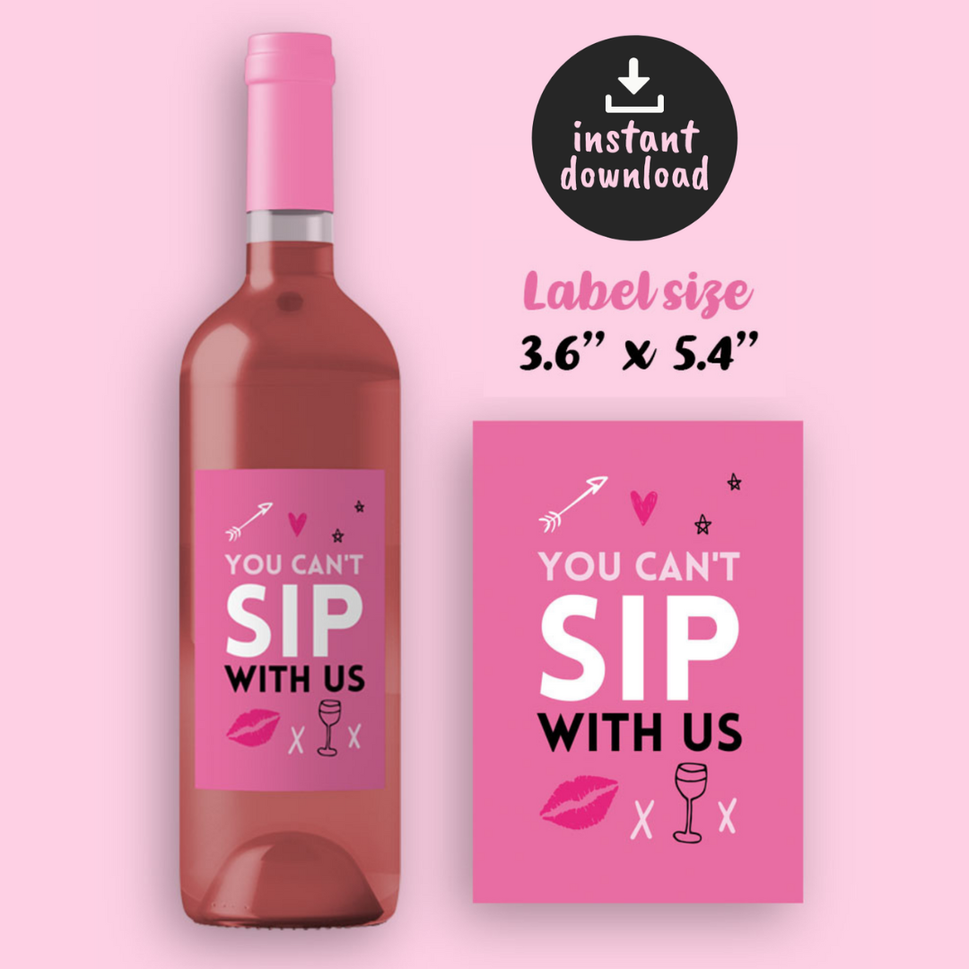 Printable Mean Girls Wine Labels - Instant Download