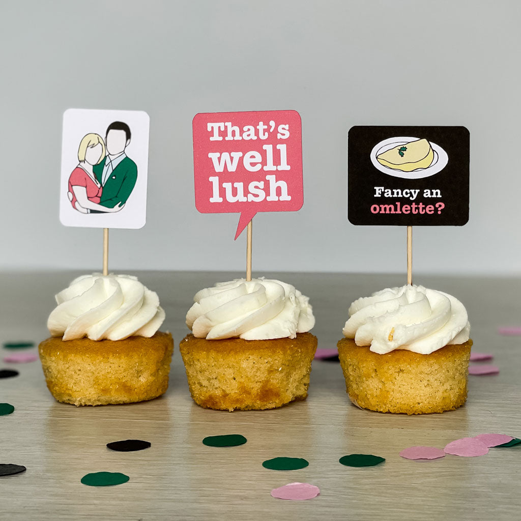 Gavin & Stacey Party Cake Toppers - 14 Pack