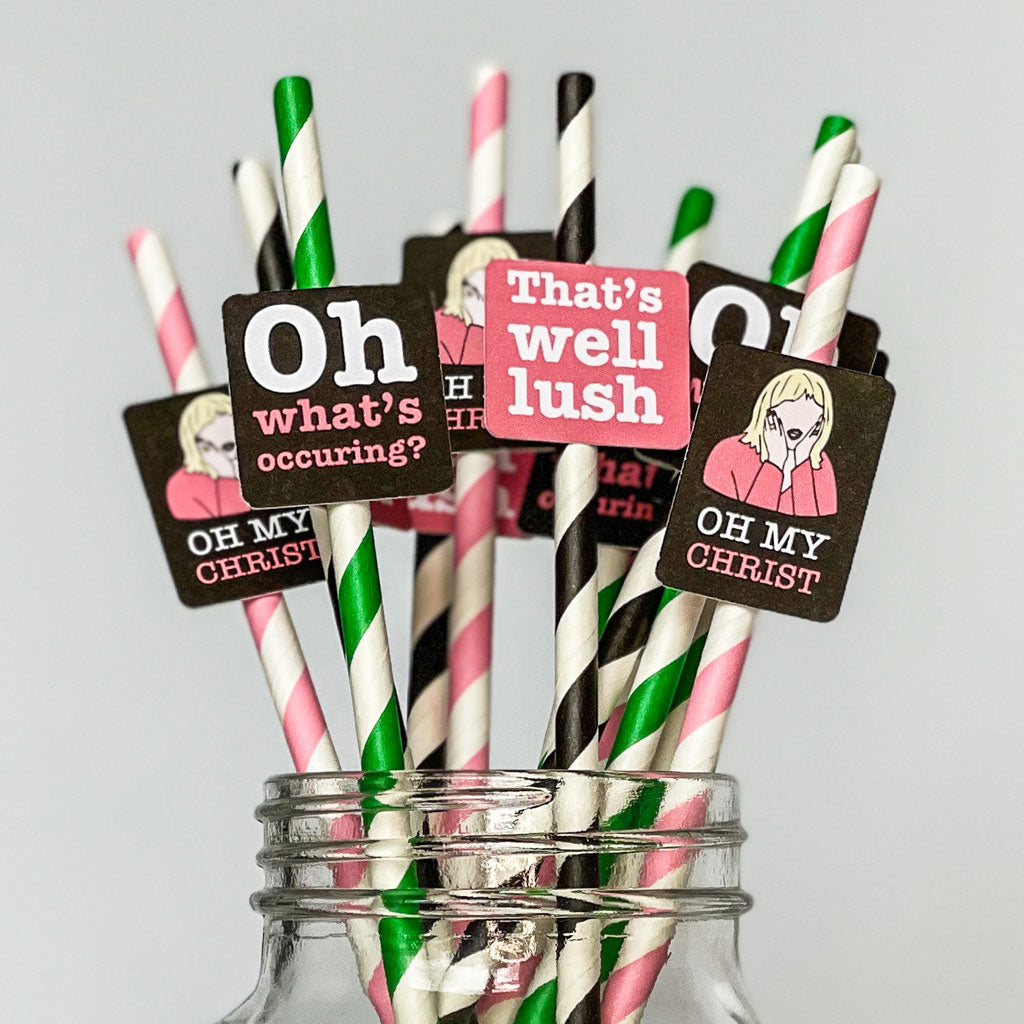 Gavin & Stacey Party Paper Straws - 12 Pack