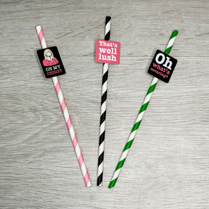 Gavin & Stacey Party Paper Straws - 12 Pack