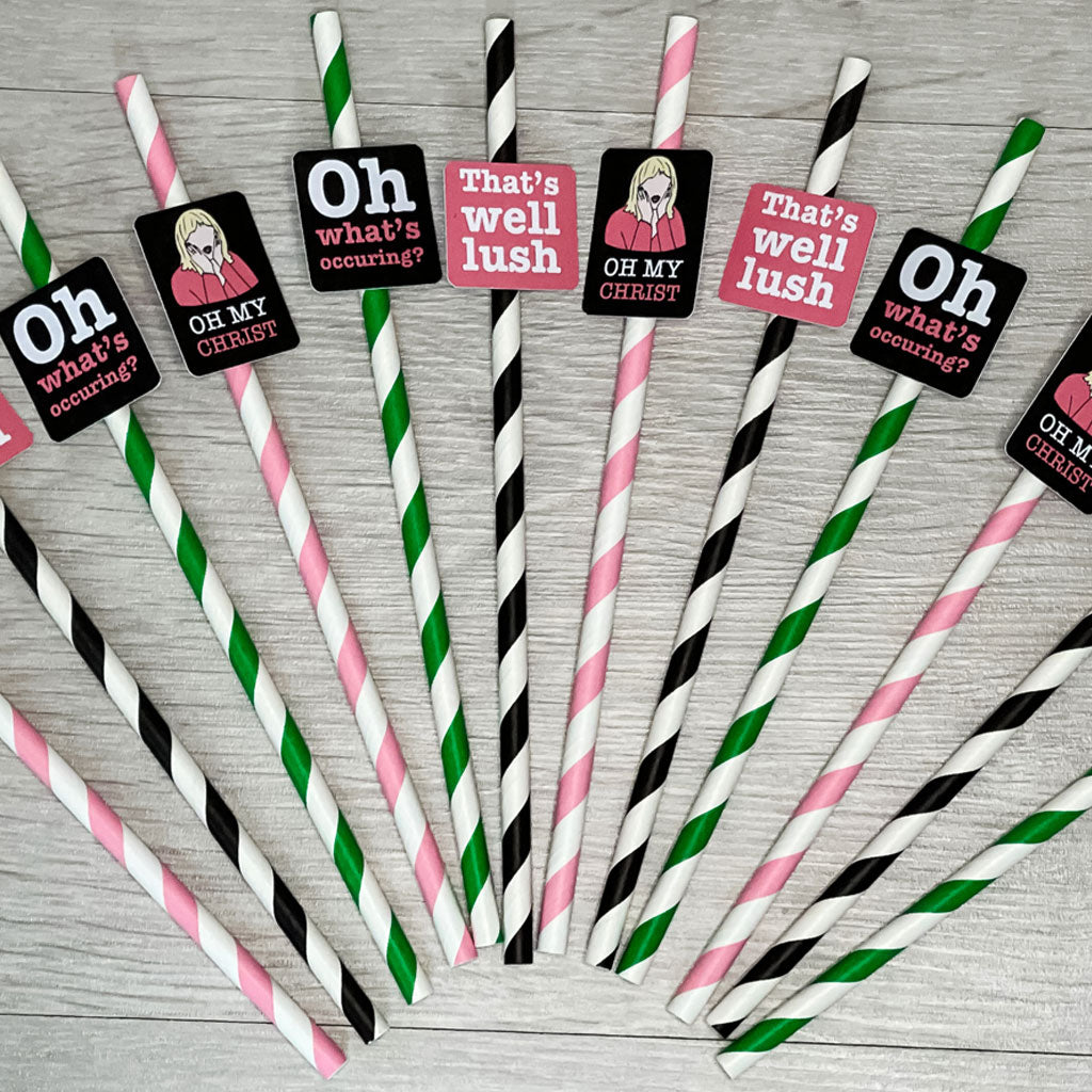 Gavin & Stacey Party Paper Straws - 12 Pack