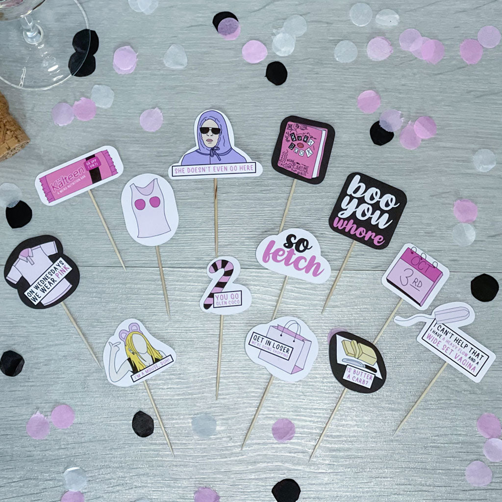 Mean Girls Cake Toppers - 13 Mean Girls Themed Party Decorations
